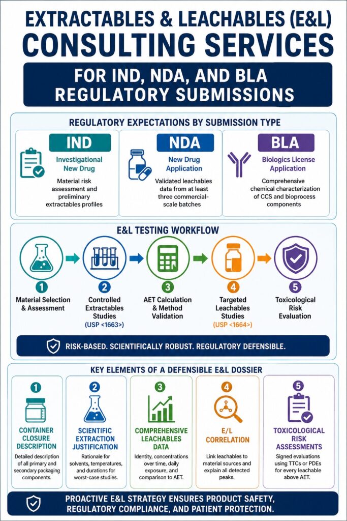 Extractables & Leachables (E&L) Consulting Services