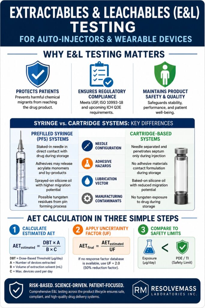Extractables & Leachables (E&L) Testing for Auto-Injectors