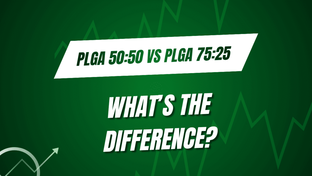 Difference Between PLGA 50:50 and PLGA 75:25