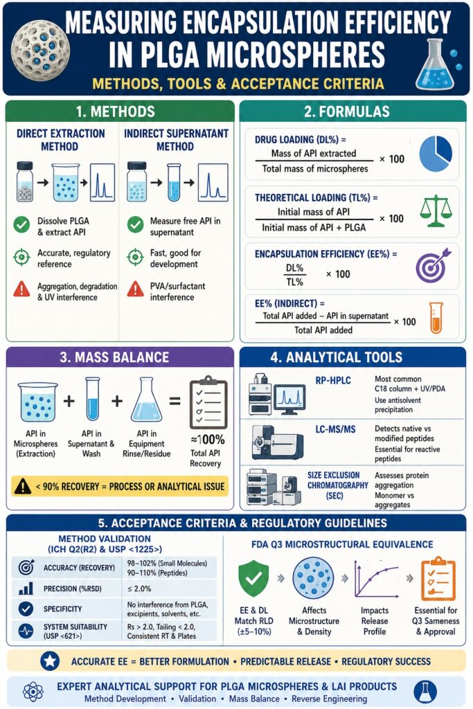 Measure Encapsulation Efficiency in PLGA Microspheres