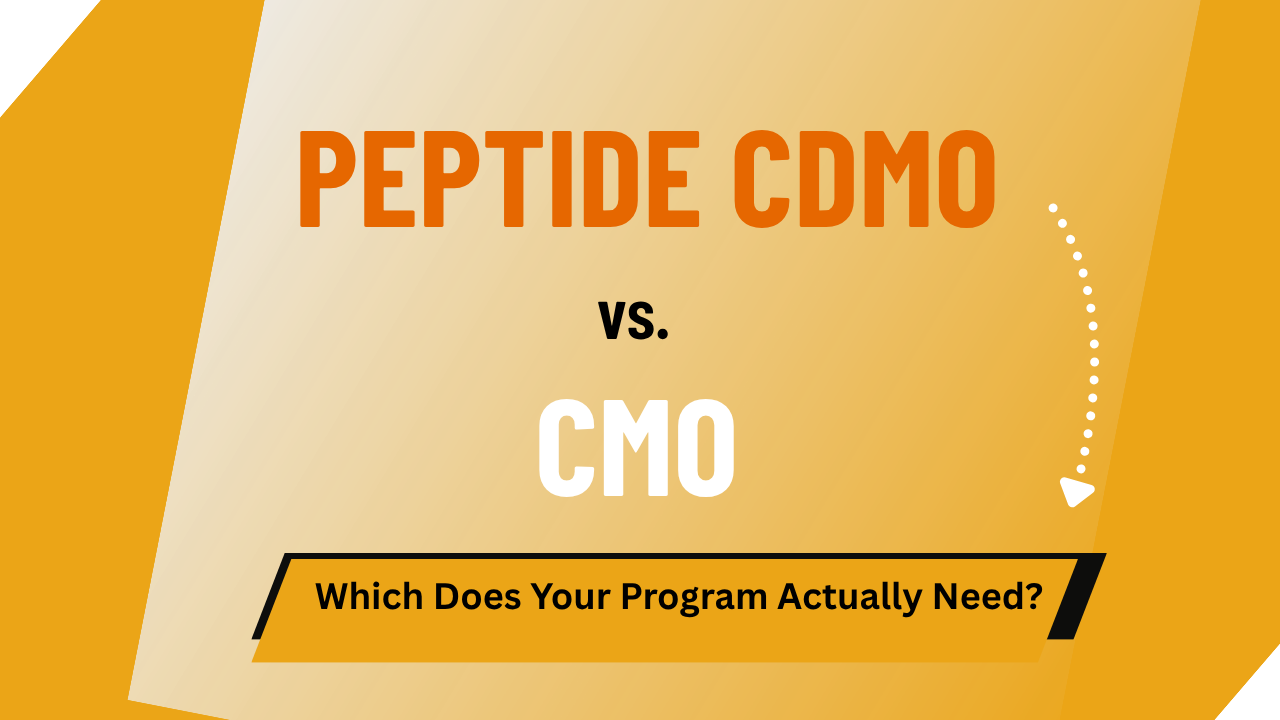 Peptide CDMO vs. CMO