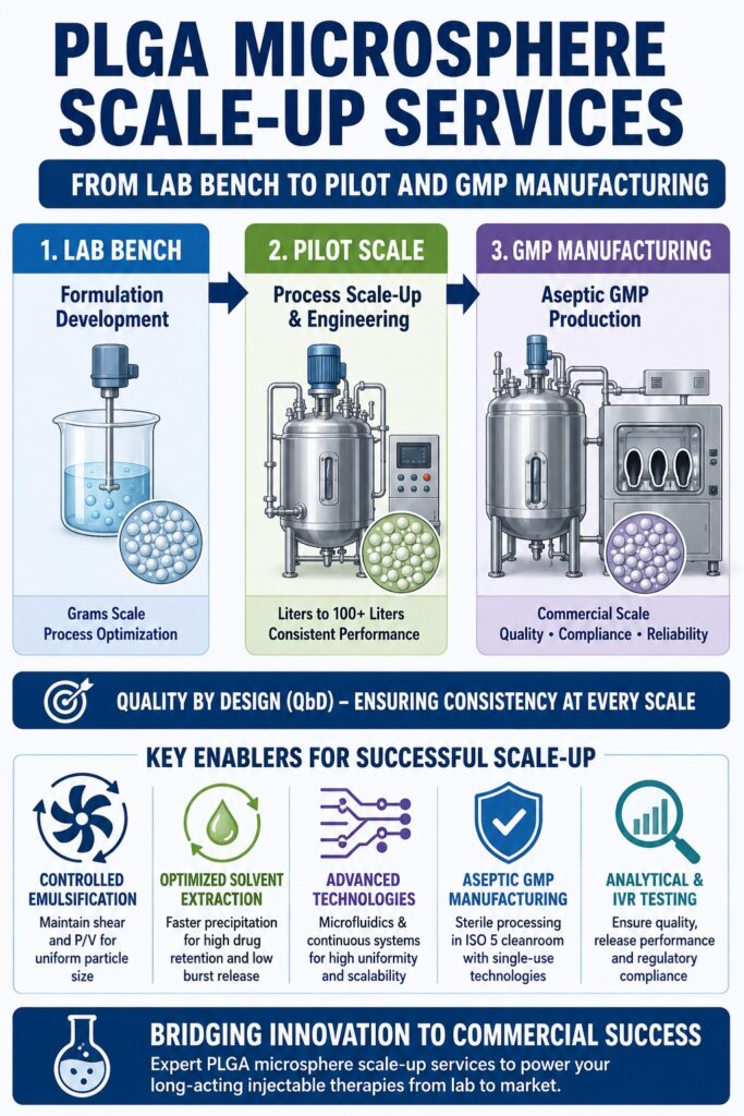 PLGA Microsphere Scale-Up Services