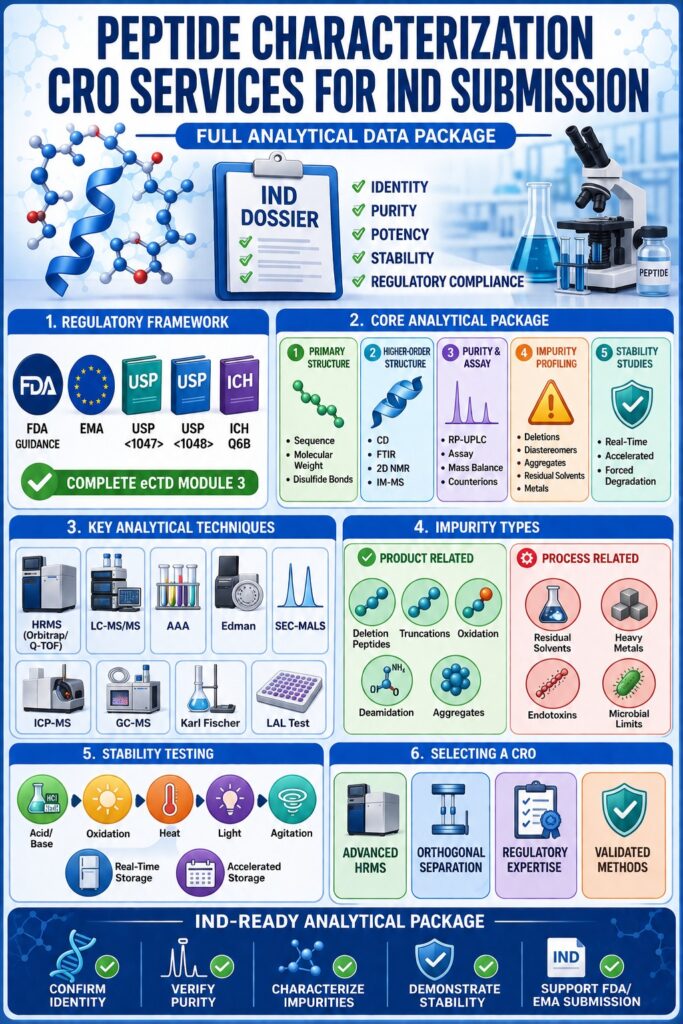 Peptide Characterization CRO Services for IND Submission