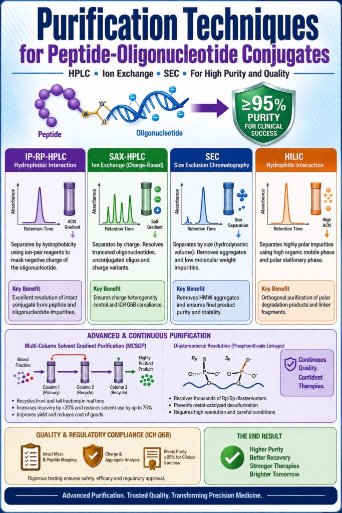 Purification Techniques for Peptide-Oligonucleotide Conjugates