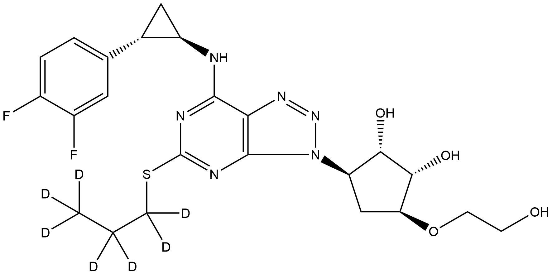 Ticagrelor-d7 | CAS 1265911-55-4