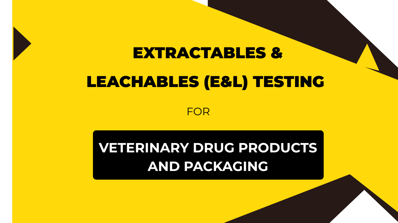 Extractables & Leachables (E&L) Testing for Veterinary Drug Products