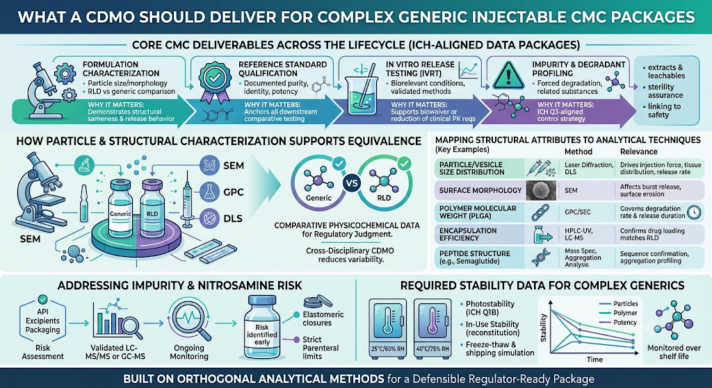 What Should a CDMO Deliver for Complex Generic Injectable CMC Packages?