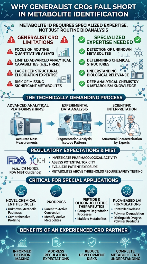 Metabolite Identification: Where Generalist CROs Fall Short