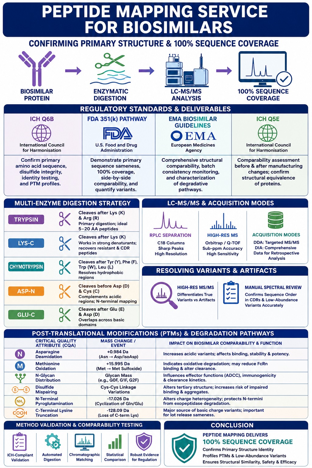 Peptide Mapping Service for Biosimilars