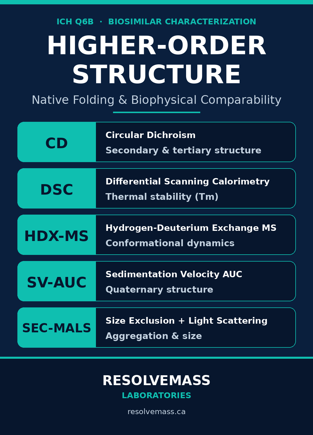 Higher-Order Structure (HOS) and Biophysical Comparability Analysis