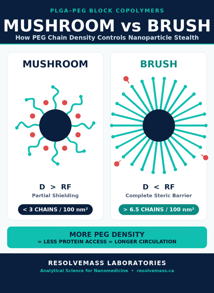 Mushroom vs. Brush Conformations