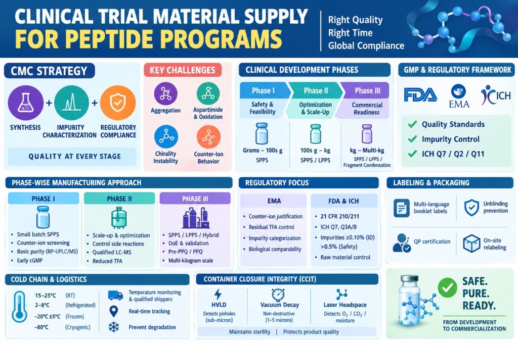 Clinical Trial Material Supply for Peptide Programs