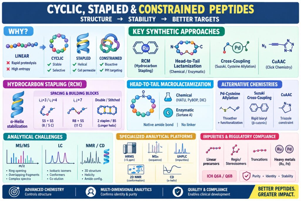 Cyclic, Stapled, and Constrained Peptides