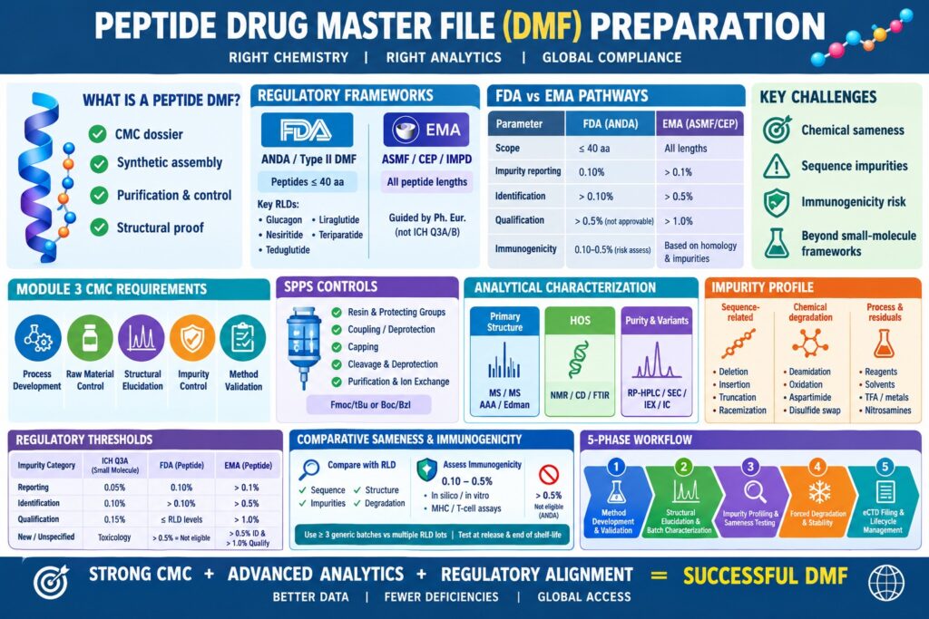 Peptide Drug Master File (DMF) Preparation