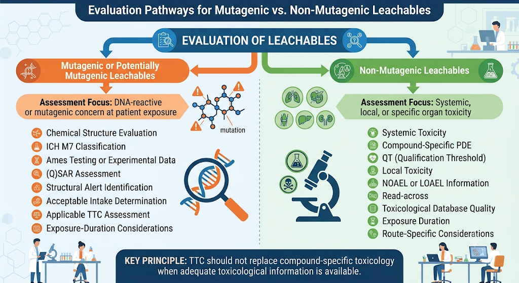 How Are Mutagenic and Non-Mutagenic Leachables Evaluated?