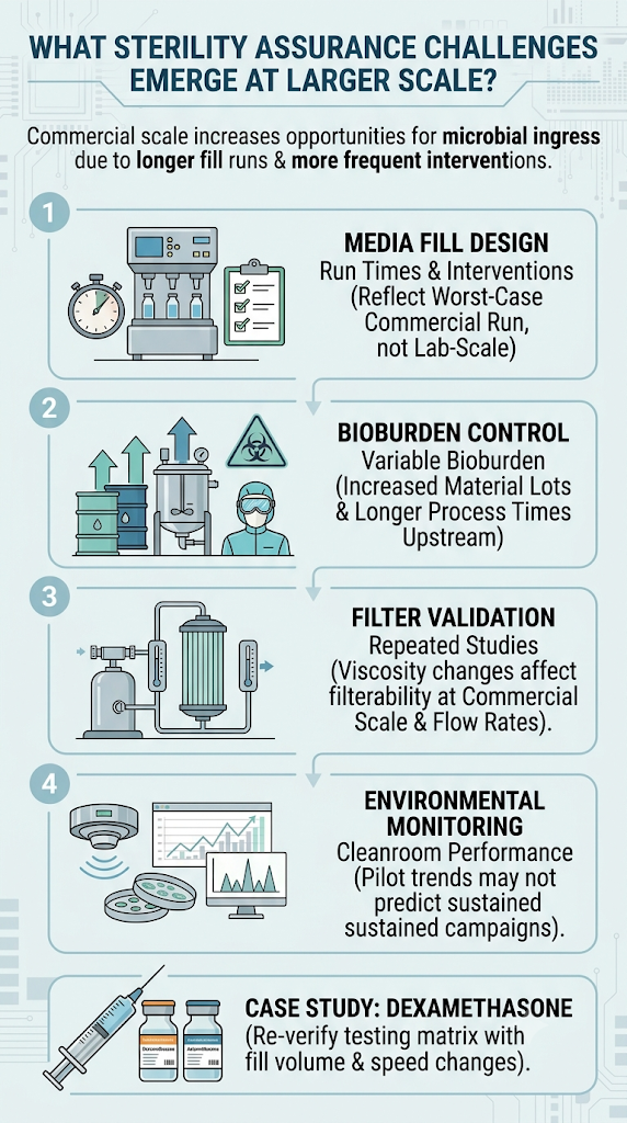 What Sterility Assurance Challenges Emerge at Larger Scale?