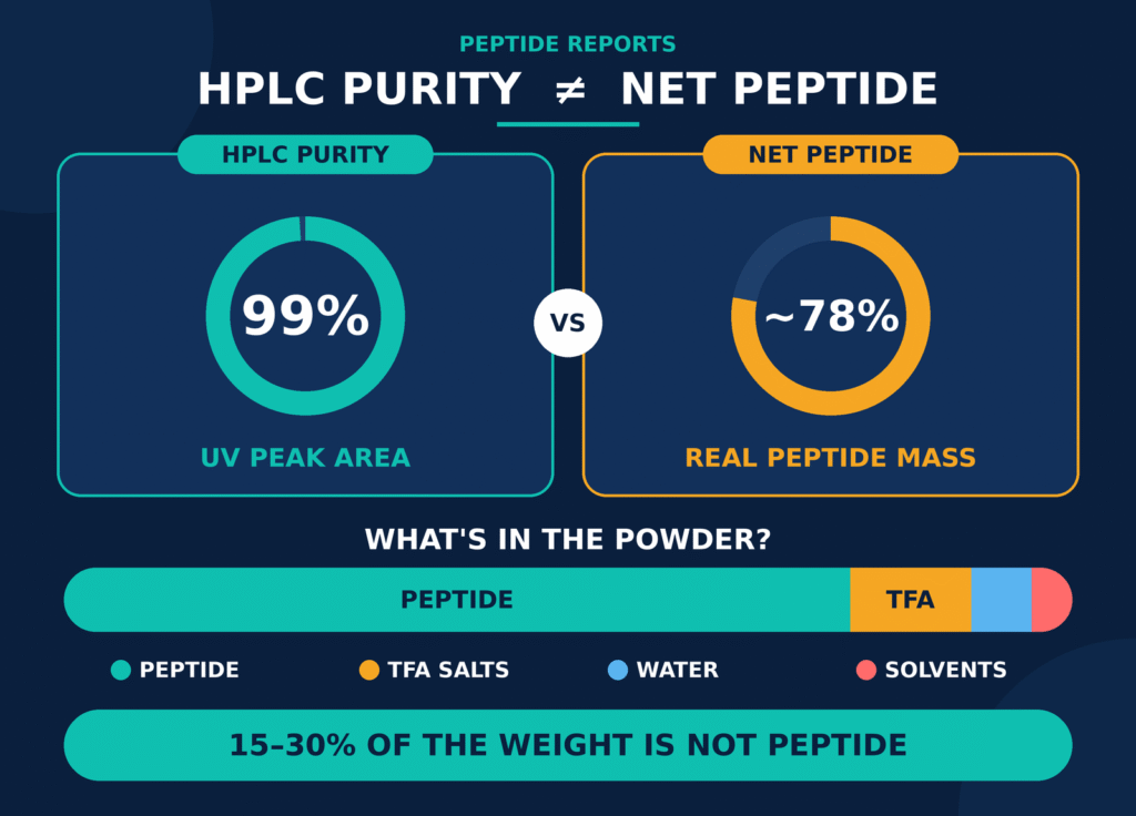 Differentiating Chromatographic Purity from Net Peptide Content