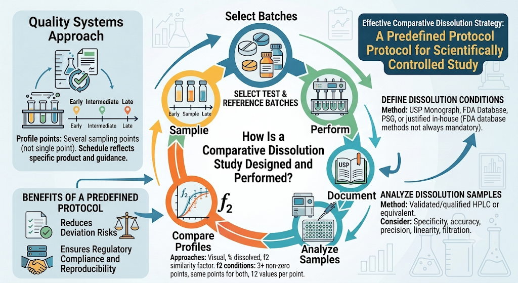 How Is a Comparative Dissolution Study Designed and Performed?