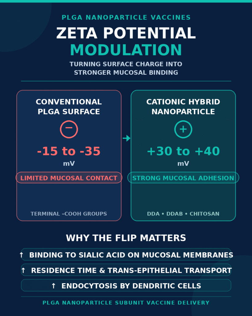 Zeta Potential Modulation and Cationic Hybrid Platforms