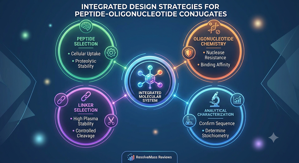 What Are the Key Design Strategies for Peptide-Oligonucleotide Conjugates?