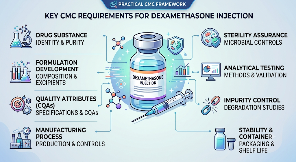 What Are the Key Dexamethasone Injection CMC Requirements?