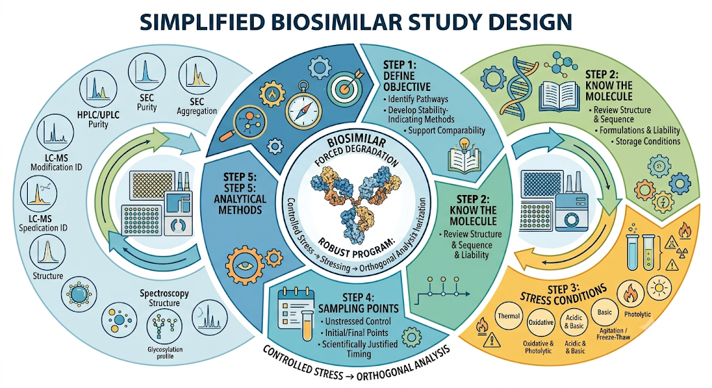 Designing a Forced Degradation Study for Biosimilars