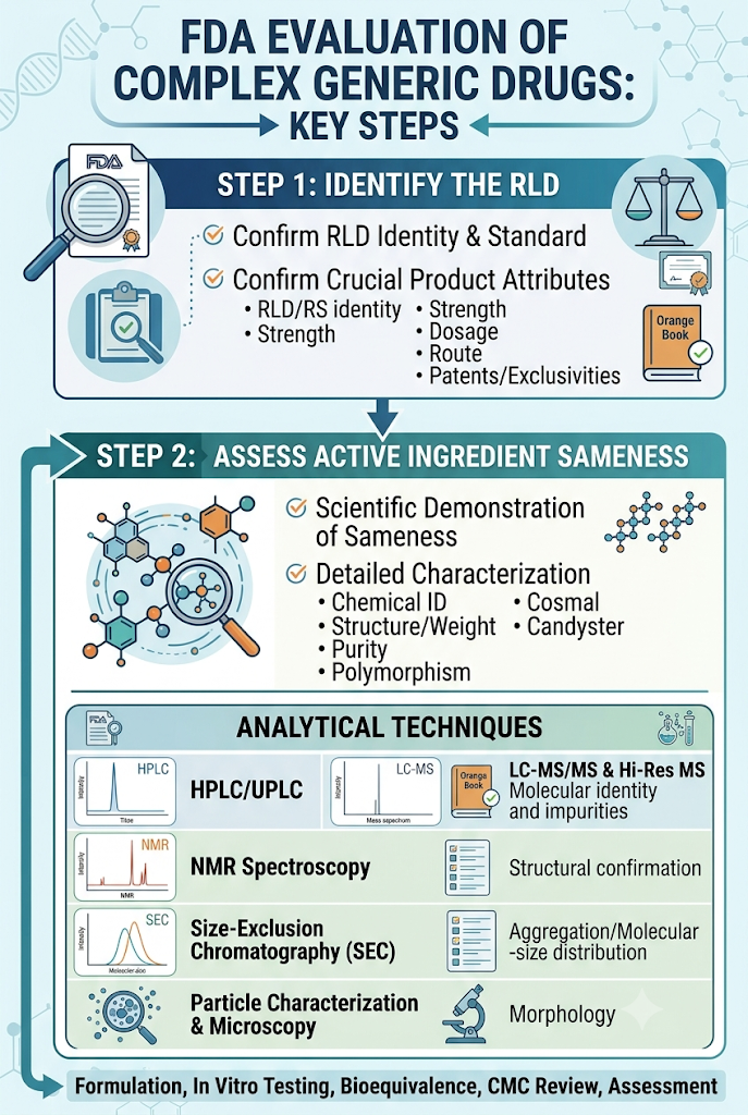 How Does FDA Evaluate Sameness for Complex Generic Drugs, Step by Step?