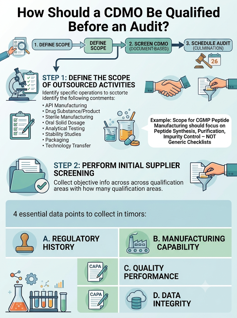 How Should a CDMO Be Qualified Before an Audit?