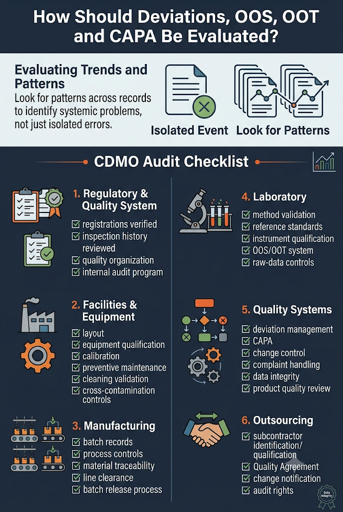 How Should Deviations, OOS, OOT and CAPA Be Evaluated?