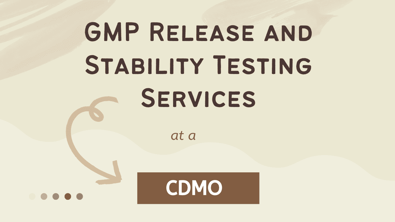 GMP Release and Stability Testing Services at a CDMO
