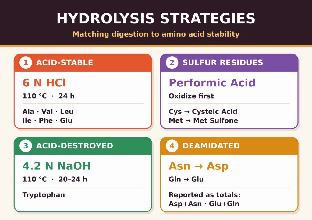 Hydrolysis Strategies and Residue Recovery Dynamics