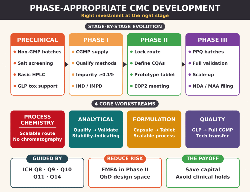 Phase-Appropriate CMC Development at a CDMO
