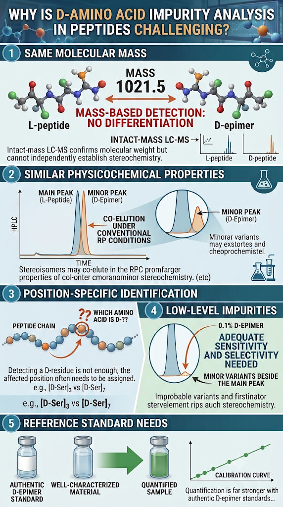 Why Is D-Amino Acid Impurity Analysis in Peptides Challenging?