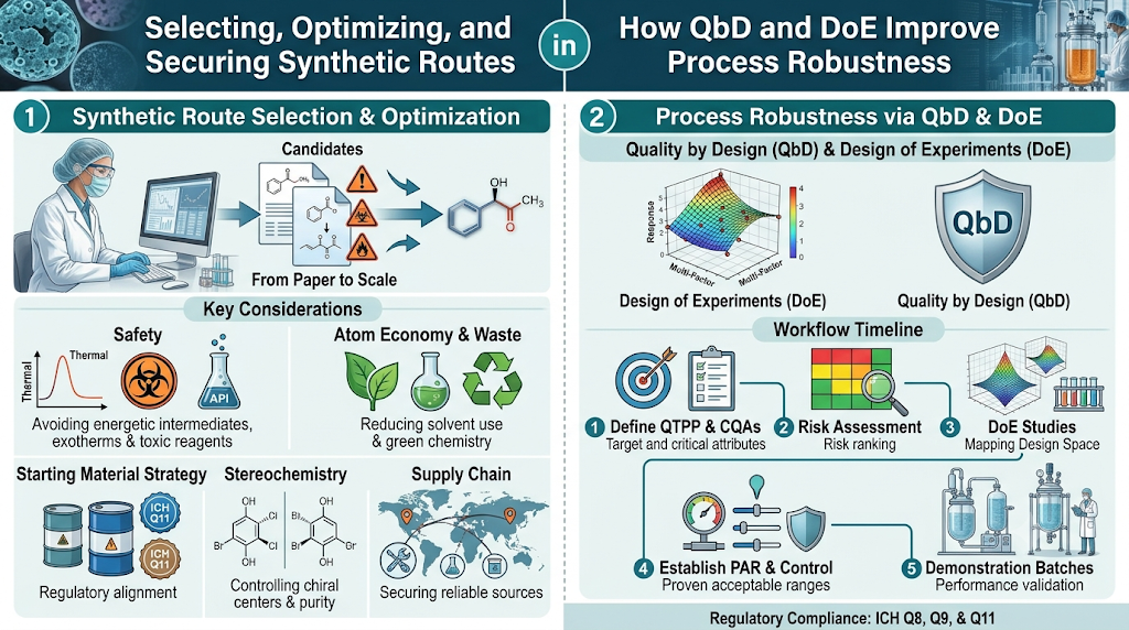 How Is a Synthetic Route Selected and Optimized?