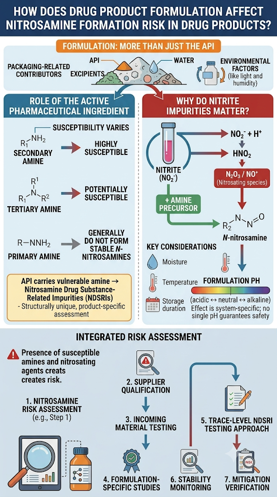 azHow Does Drug Product Formulation Affect Nitrosamine Formation Risk in Drug Products?