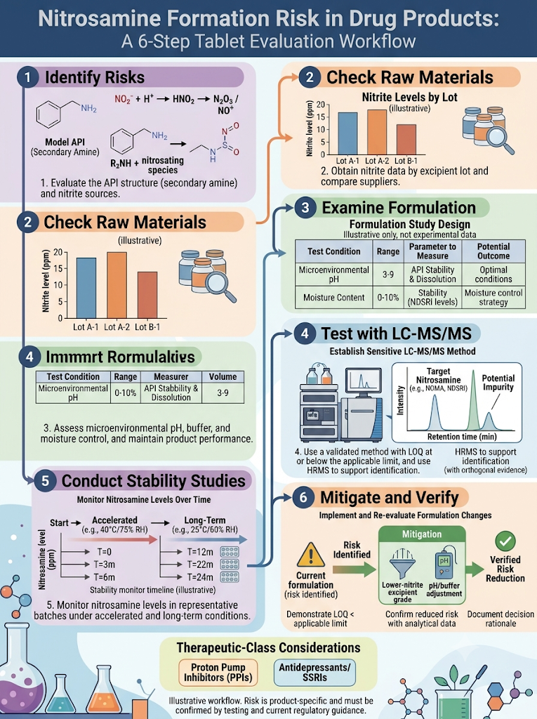 Practical Case Example: Evaluating Nitrosamine Risk in a Tablet Formulation