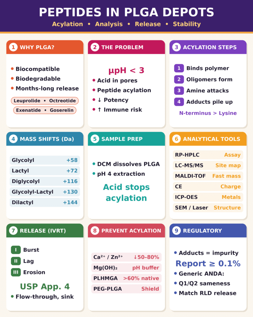 Characterizing Peptides in PLGA Microsphere and Depot Formulations