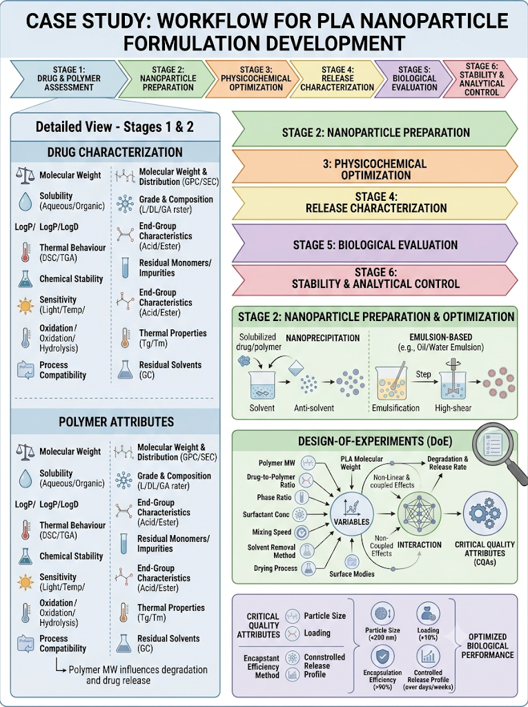 Representative Case Study: How Was the PLA Nanoparticle Formulation Developed?