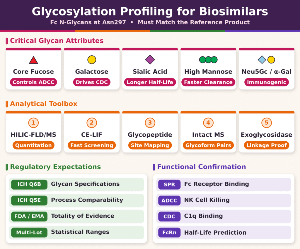 Glycosylation Profiling for Biosimilar Characterization