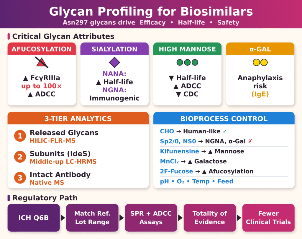 Glycan profiling Analysis for Biosimilar Characterization